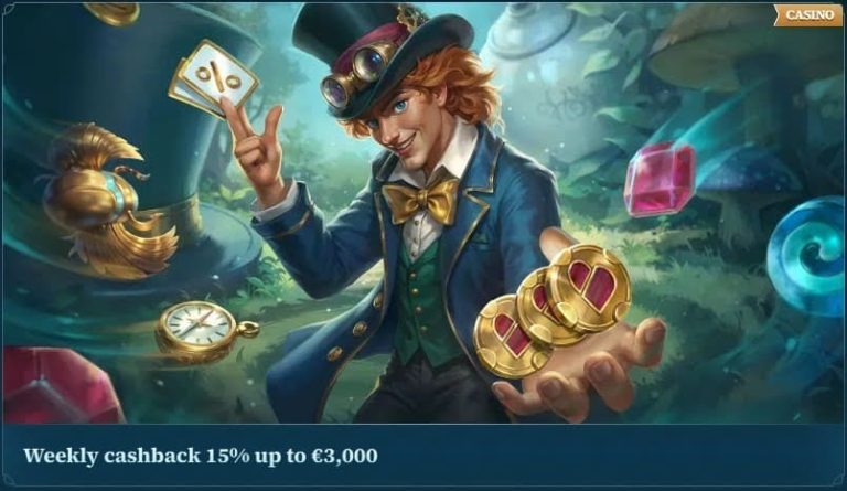 BetAlice Casino cashback