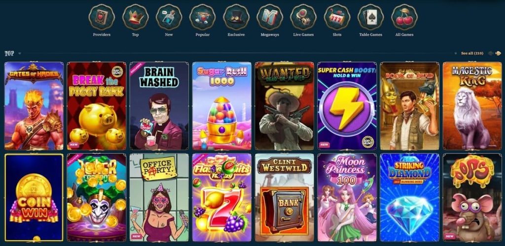 BetAlice Casino jeux